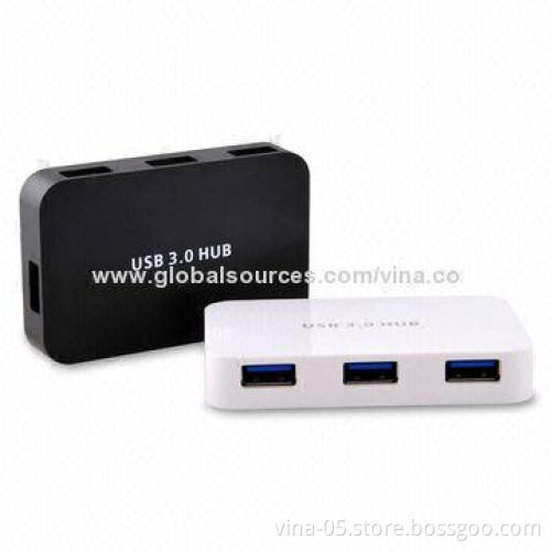 Slim External 4-port USB3.0 Hubs, Super Speed 5Gbps for PCs, Laptops